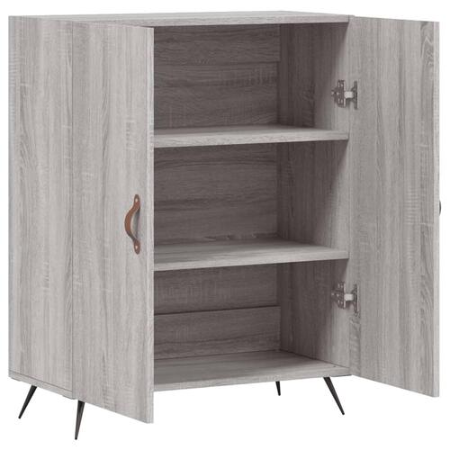 Skænk 69,5x34x90 cm konstrueret træ grå sonoma-eg