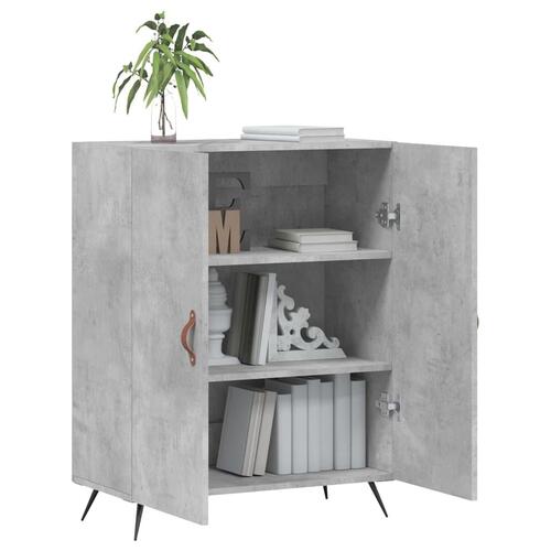 Skænk 69,5x34x90 cm konstrueret træ betongrå