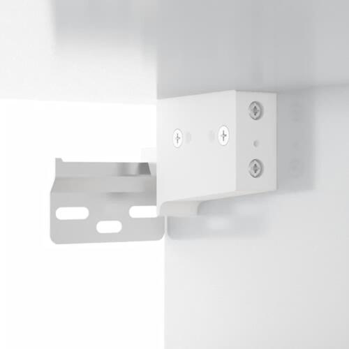 Væghængt sengebord 35x35x20 cm hvid højglans