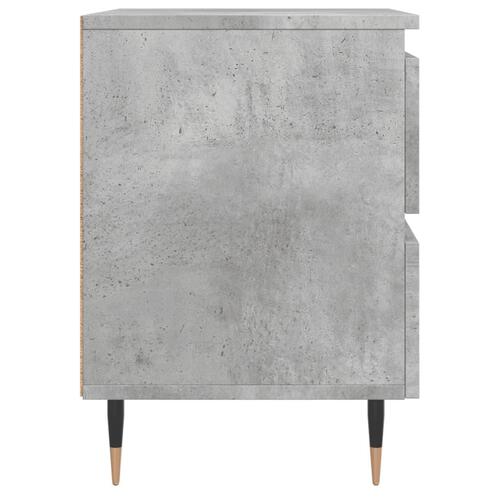 Sengeborde 2 stk. 40x35x50 cm konstrueret træ betongrå