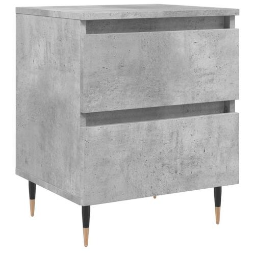 Sengebord 40x35x50 cm konstrueret træ betongrå