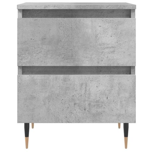 Sengebord 40x35x50 cm konstrueret træ betongrå