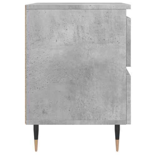 Sengebord 40x35x50 cm konstrueret træ betongrå