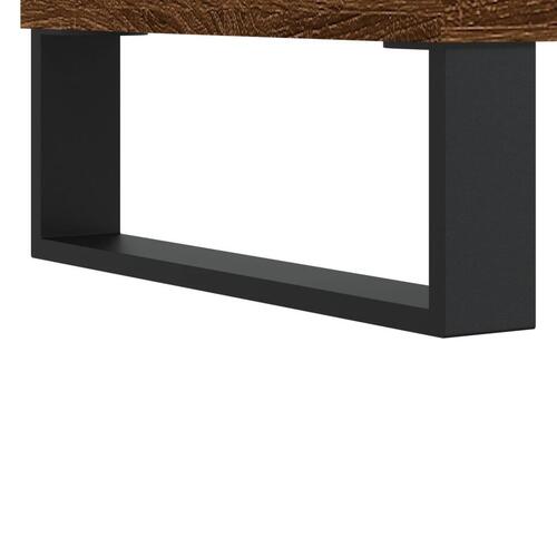 Sengeborde 2 stk. 40x35x50 cm brun egetræsfarve