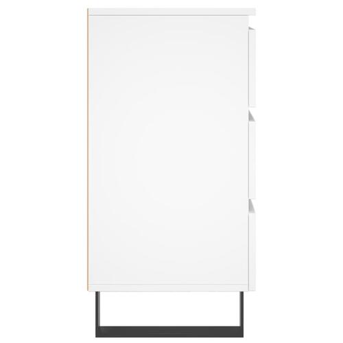 Sengeborde 2 stk. 40x35x69 cm konstrueret træ hvid