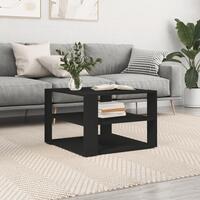 Sofabord 59,5x59,5x40 cm konstrueret træ sort