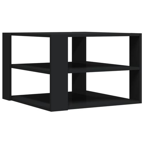 Sofabord 59,5x59,5x40 cm konstrueret træ sort