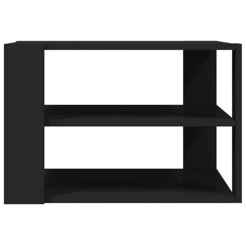Sofabord 59,5x59,5x40 cm konstrueret træ sort