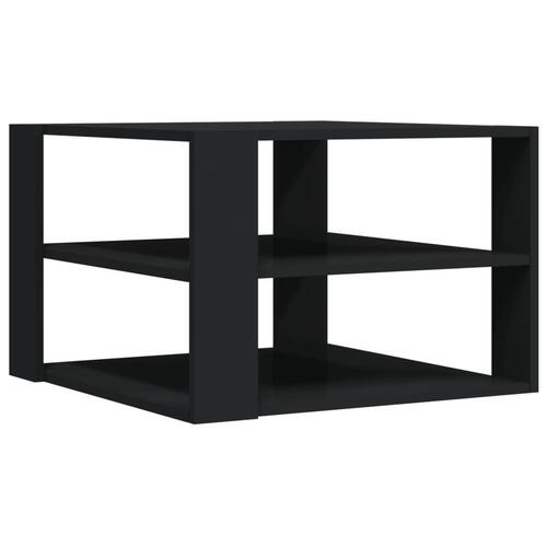 Sofabord 59,5x59,5x40 cm konstrueret træ sort
