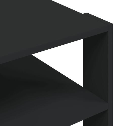 Sofabord 59,5x59,5x40 cm konstrueret træ sort