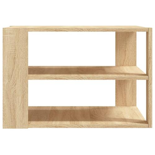 Sofabord 59,5x59,5x40 cm konstrueret træ sonoma-eg