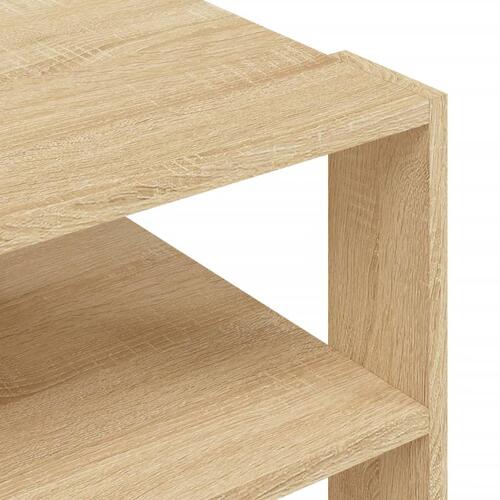 Sofabord 59,5x59,5x40 cm konstrueret træ sonoma-eg