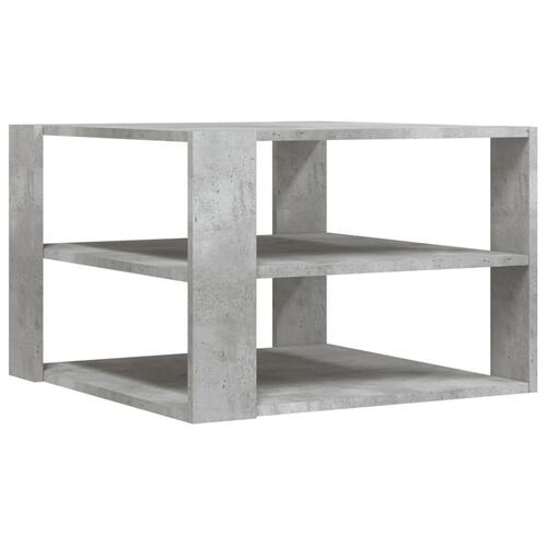 Sofabord 59,5x59,5x40 cm konstrueret træ betongrå
