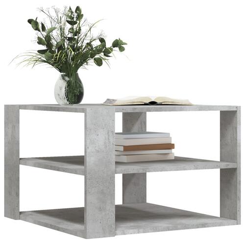 Sofabord 59,5x59,5x40 cm konstrueret træ betongrå
