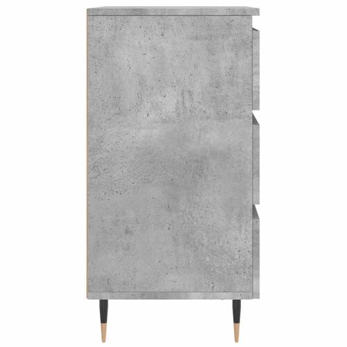 Sengeborde 2 stk. 40x35x69 cm konstrueret træ betongrå