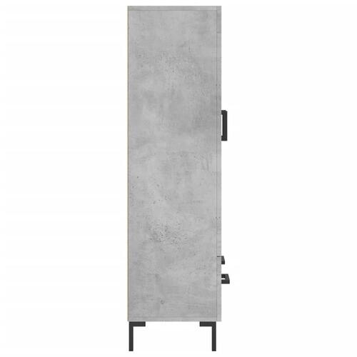 Skab 69,5x31x115 cm konstrueret træ betongrå
