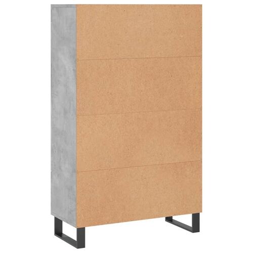 Skab 69,5x31x115 cm konstrueret træ betongrå