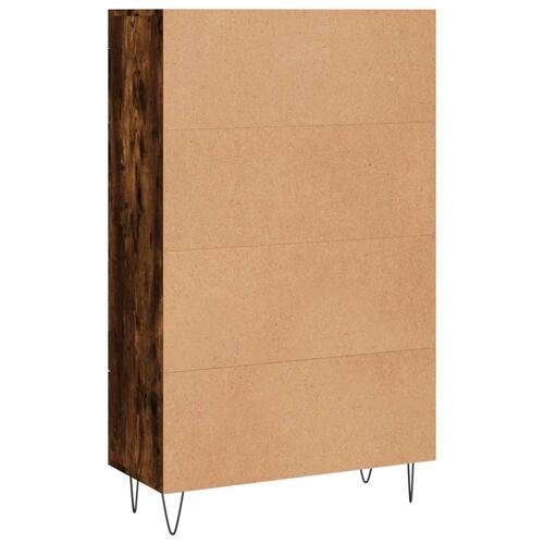 Skab 69,5x31x115 cm konstrueret træ røget sonoma-eg