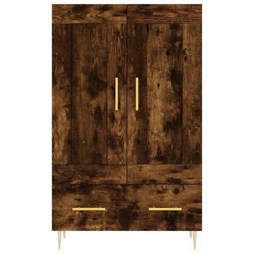 Skab 69,5x31x115 cm konstrueret træ røget sonoma-eg