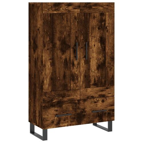 Skab 69,5x31x115 cm konstrueret træ røget sonoma-eg