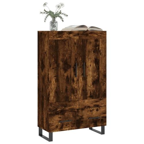 Skab 69,5x31x115 cm konstrueret træ røget sonoma-eg