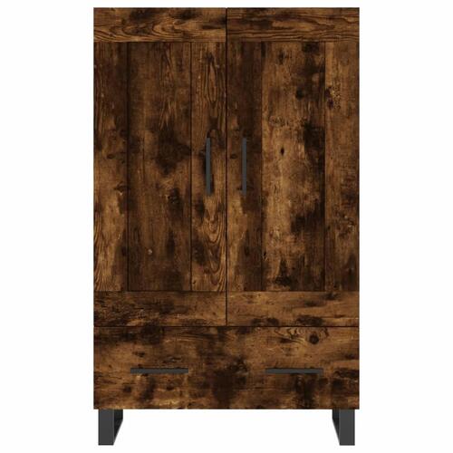 Skab 69,5x31x115 cm konstrueret træ røget sonoma-eg