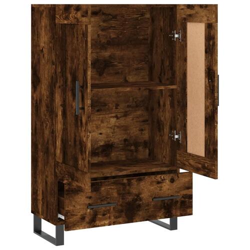 Skab 69,5x31x115 cm konstrueret træ røget sonoma-eg