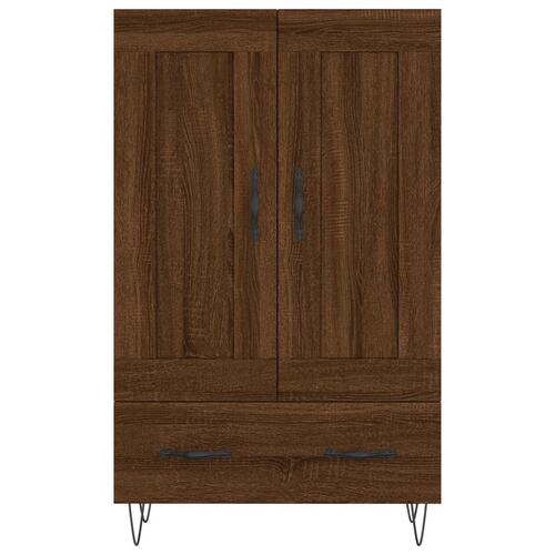 Skab 69,5x31x115 cm konstrueret træ brun sonoma-eg