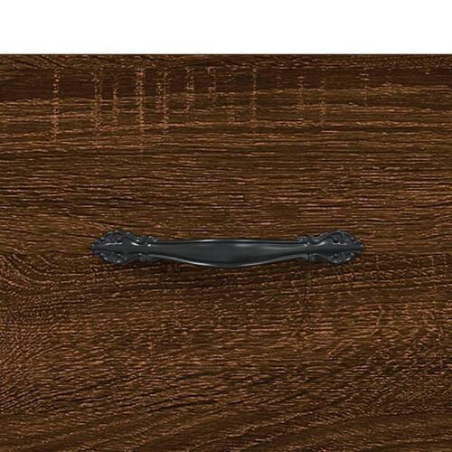 Skab 69,5x31x115 cm konstrueret træ brun sonoma-eg