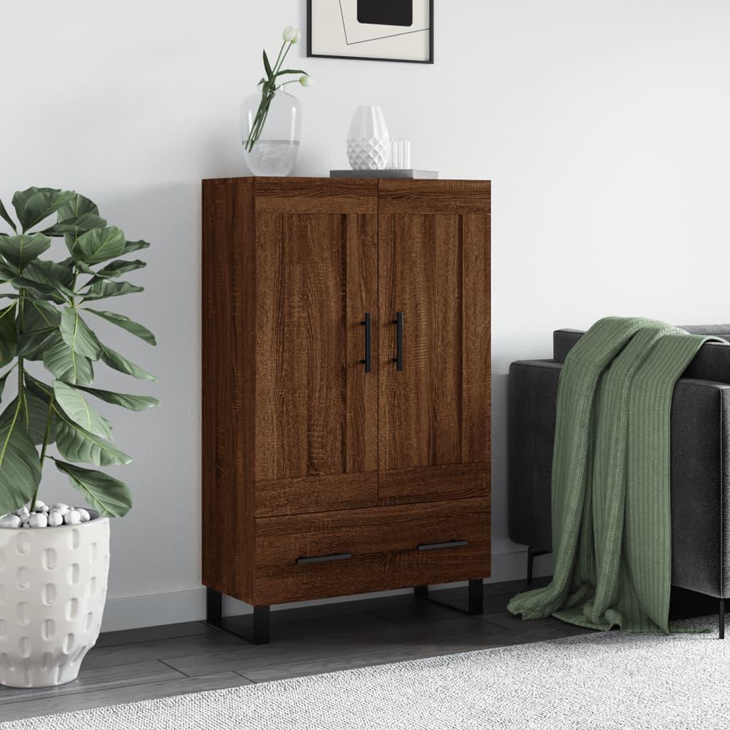 Skab 69,5x31x115 cm konstrueret træ brun sonoma-eg