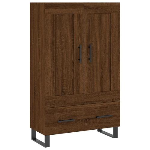 Skab 69,5x31x115 cm konstrueret træ brun sonoma-eg