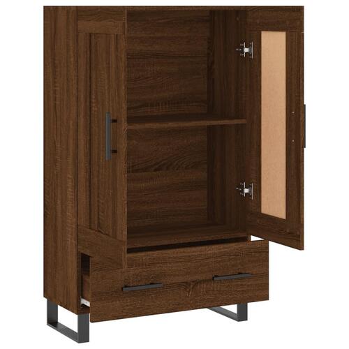 Skab 69,5x31x115 cm konstrueret træ brun sonoma-eg