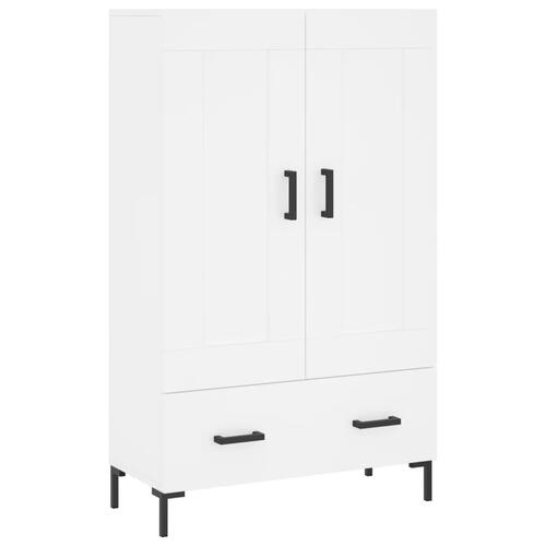 Skab 69,5x31x115 cm konstrueret træ hvid