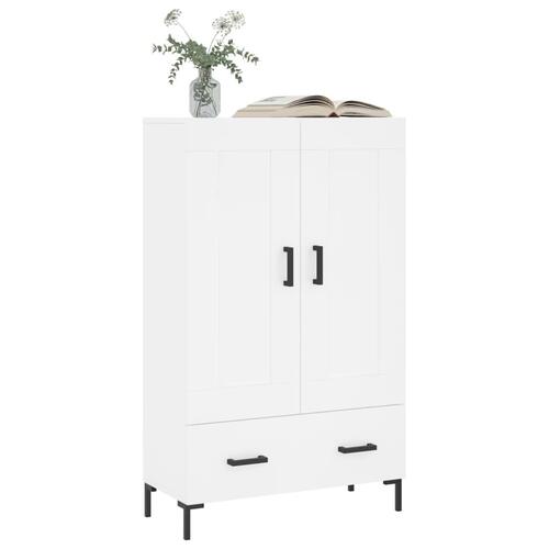 Skab 69,5x31x115 cm konstrueret træ hvid