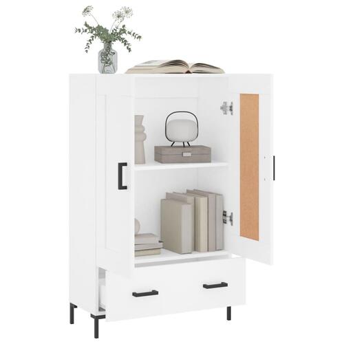 Skab 69,5x31x115 cm konstrueret træ hvid