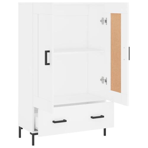 Skab 69,5x31x115 cm konstrueret træ hvid