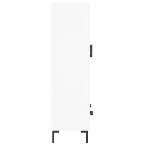 Skab 69,5x31x115 cm konstrueret træ hvid