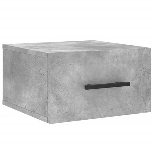 Væghængte sengeborde 2 stk. 35x35x20 cm betongrå