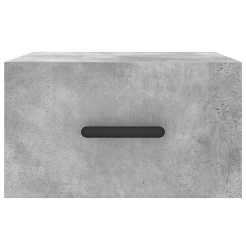 Væghængte sengeborde 2 stk. 35x35x20 cm betongrå