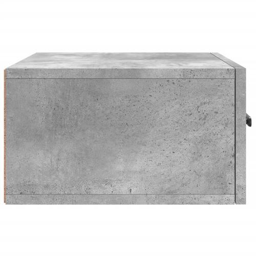 Væghængte sengeborde 2 stk. 35x35x20 cm betongrå