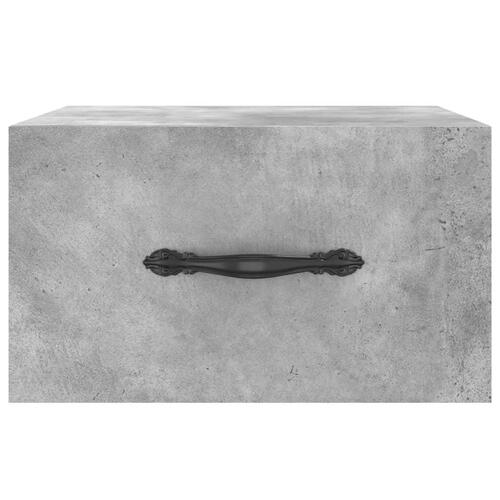 Væghængte sengeborde 2 stk. 35x35x20 cm betongrå