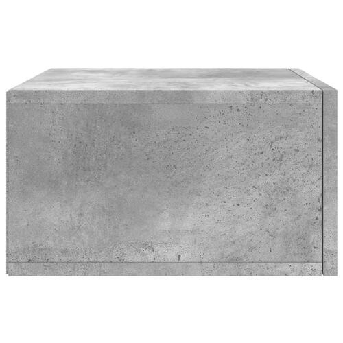 Væghængte sengeborde 2 stk. 35x35x20 cm betongrå