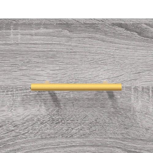 Væghængte sengeborde 2 stk. 35x35x20 cm grå sonoma-eg