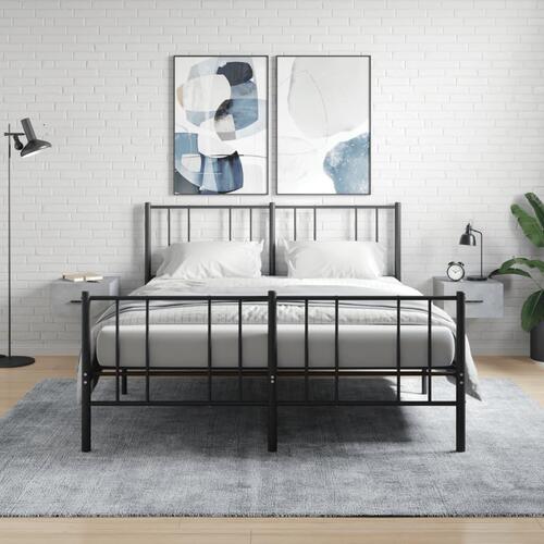 Væghængte sengeborde 2 stk. 35x35x20 cm betongrå