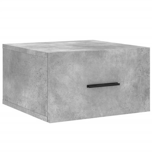 Væghængte sengeborde 2 stk. 35x35x20 cm betongrå