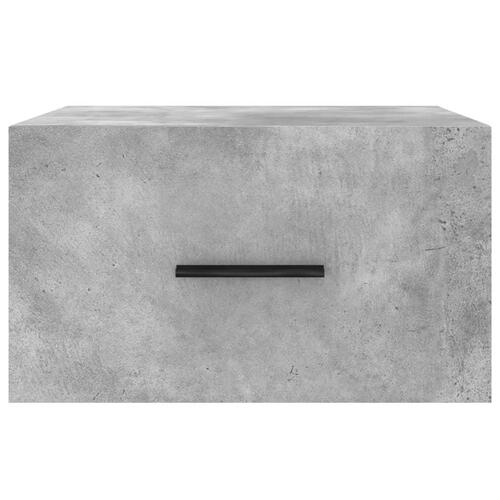 Væghængte sengeborde 2 stk. 35x35x20 cm betongrå