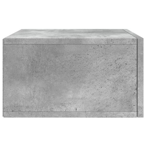 Væghængte sengeborde 2 stk. 35x35x20 cm betongrå
