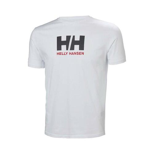 Kortærmet T-shirt til Mænd LOGO Helly Hansen 33979 001 Hvid M