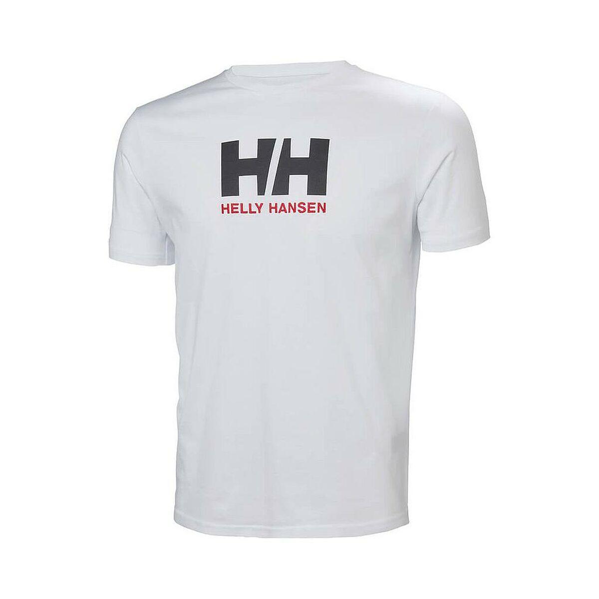 Kortærmet T-shirt til Mænd LOGO Helly Hansen 33979 001 Hvid XL