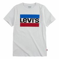 Kortærmet T-shirt til Børn Levi's Sportswear Logo Hvid 16 år